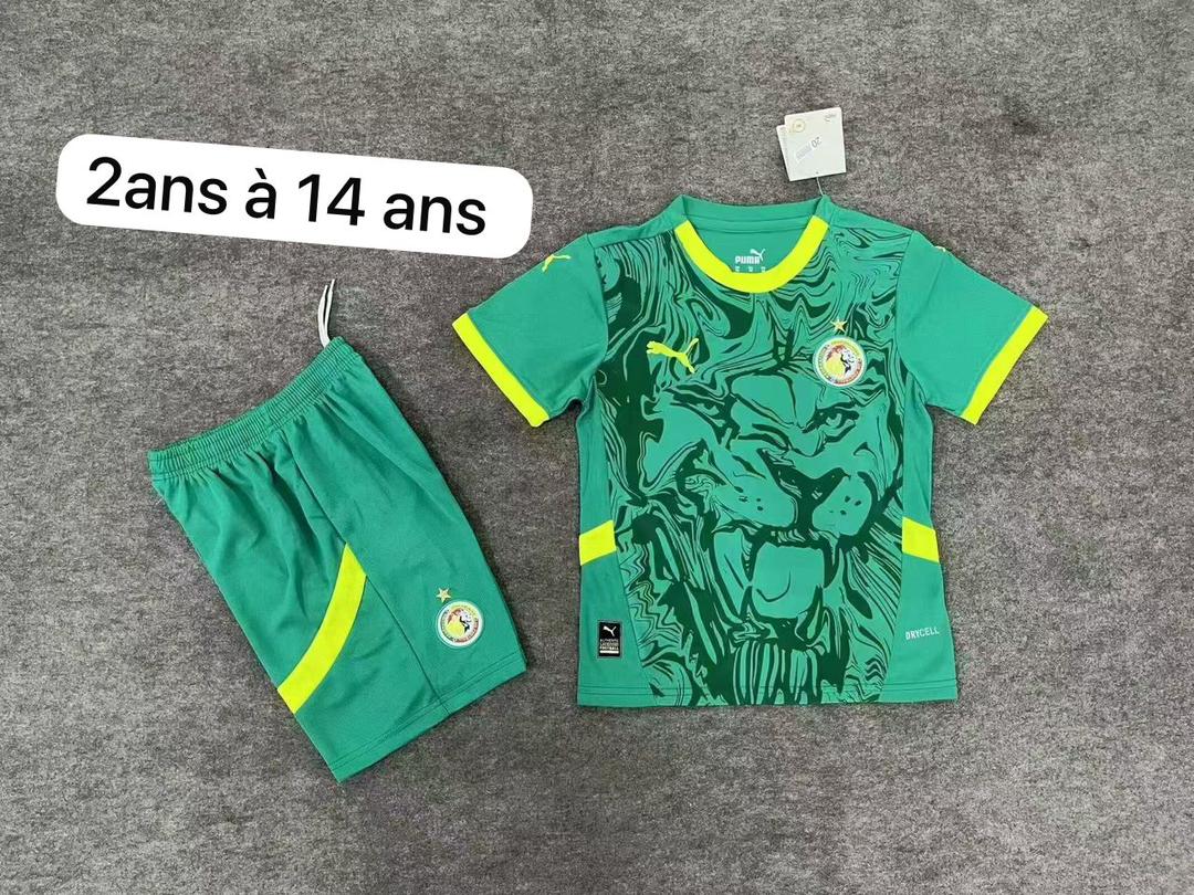 Maillot Sénégal enfant vert – 2 à 14 ans